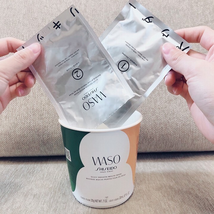 @GIRL_資生堂_WASO ｼﾙｷｰ ｽﾑｰｽ もちﾏｽｸ_miku