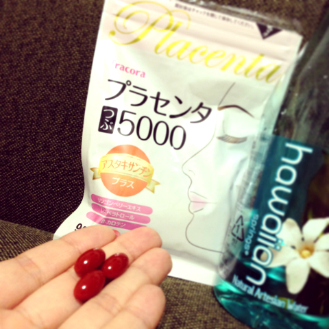 おまめ×プラセンタつぶ5000