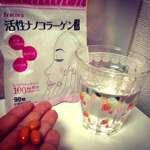 おまめ×活性ナノコラーゲンつぶ